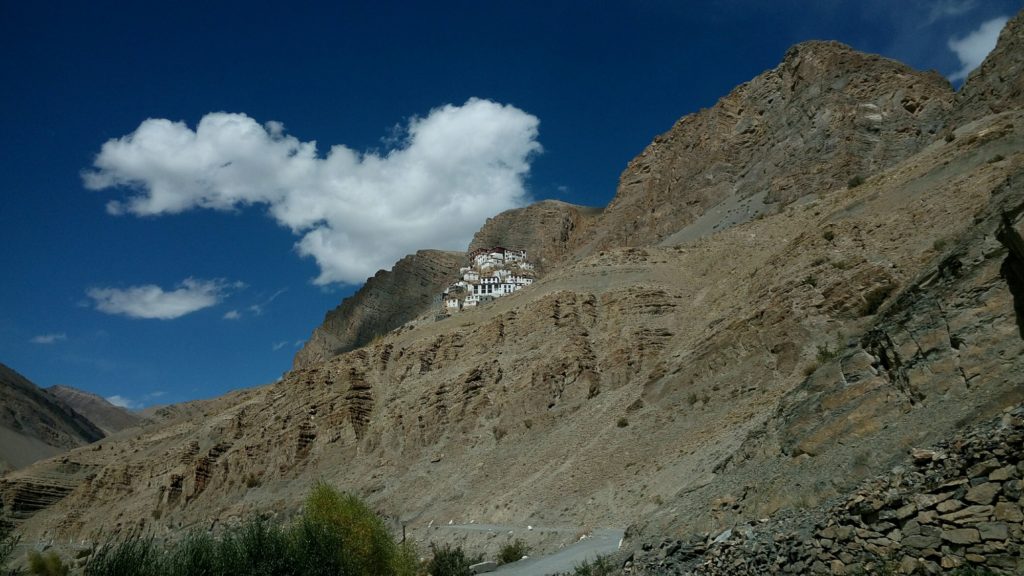 Out of mud Ki Monastery